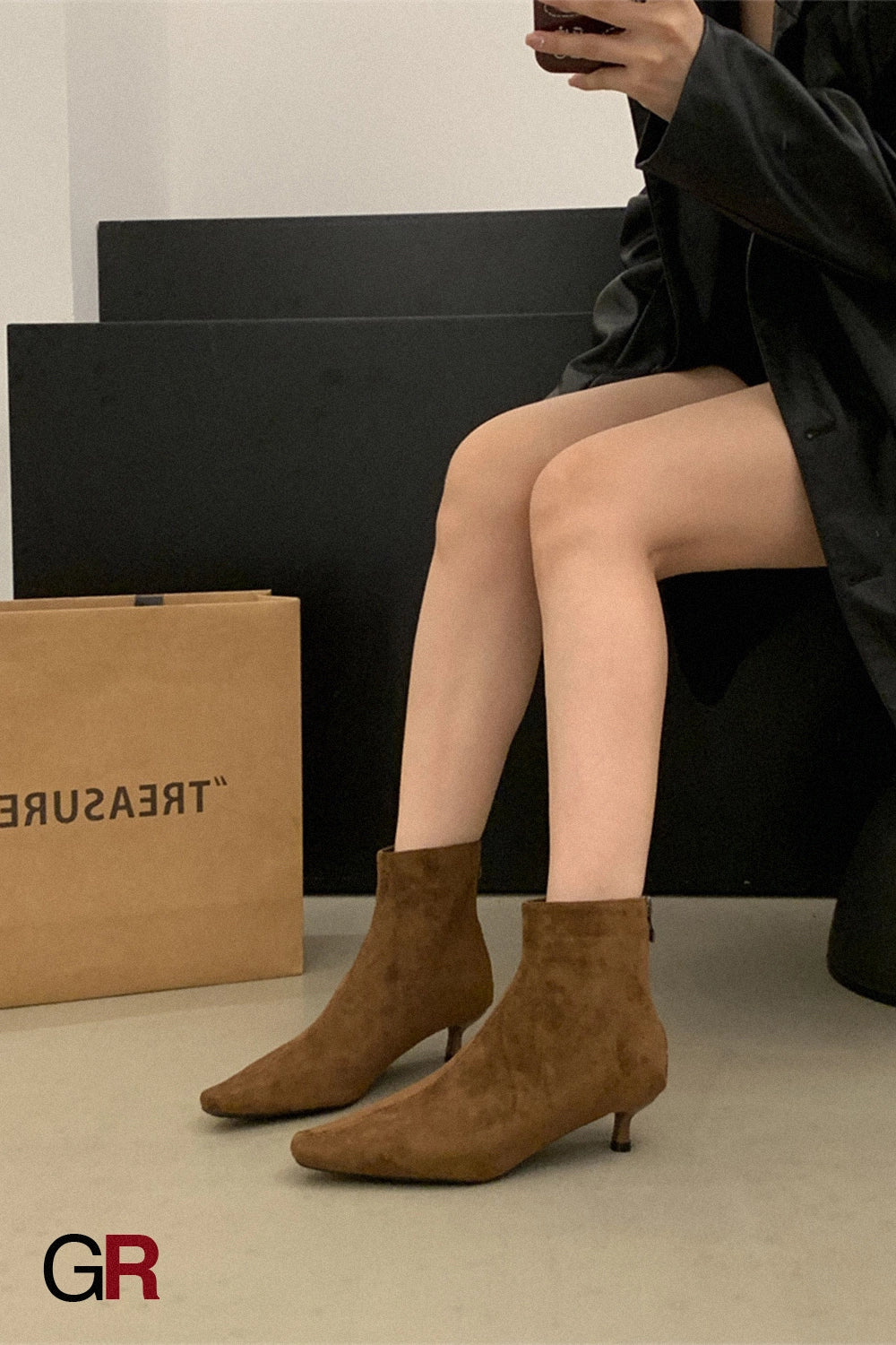 Elise Cognac Ankle Boot