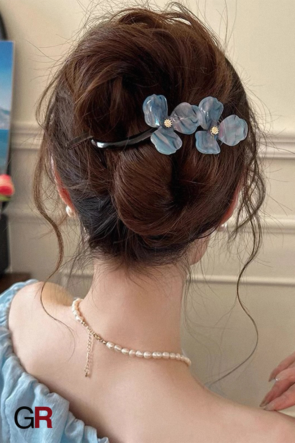 Fleur d’Azur Hair Clip
