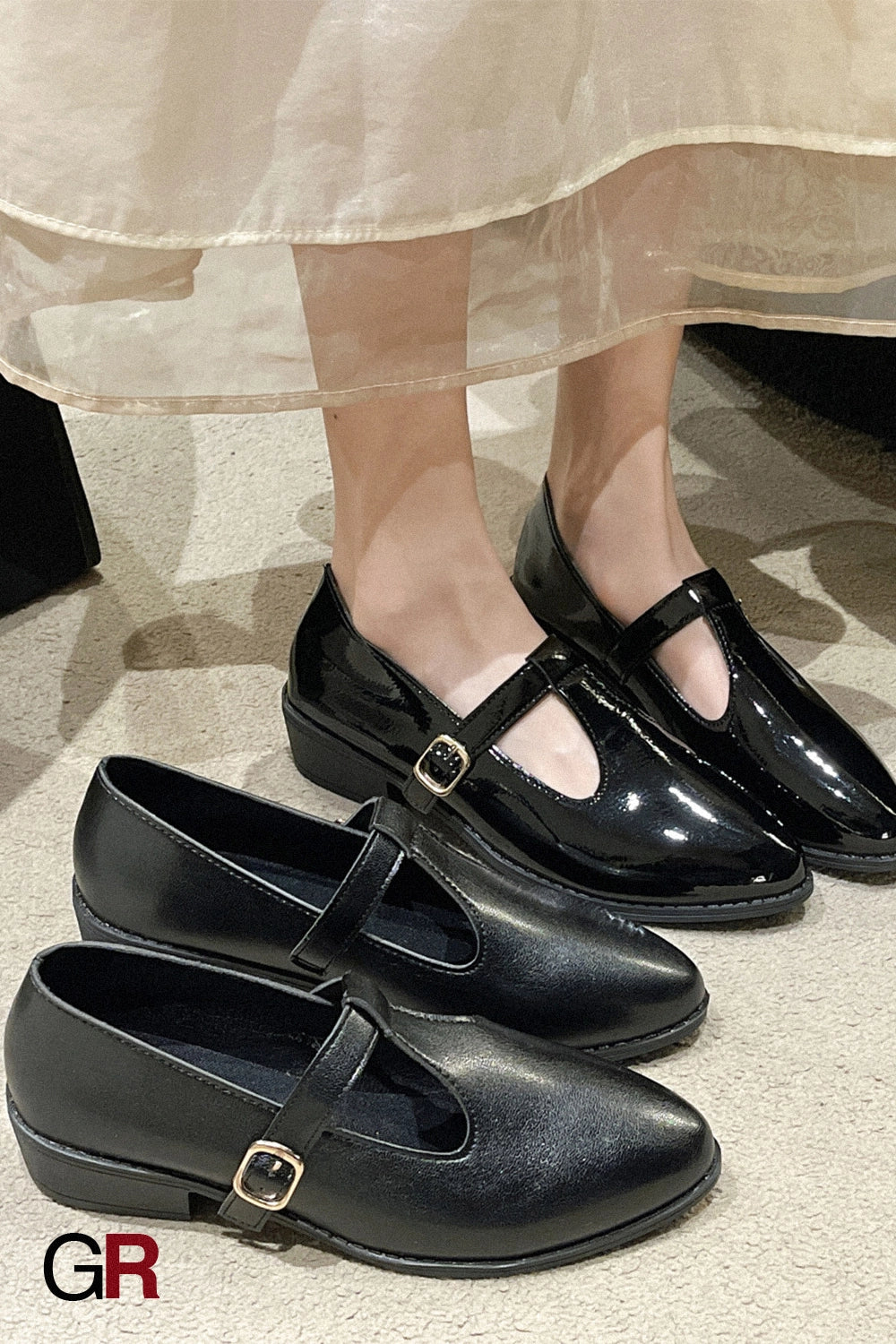 Margaux T-Strap Flats
