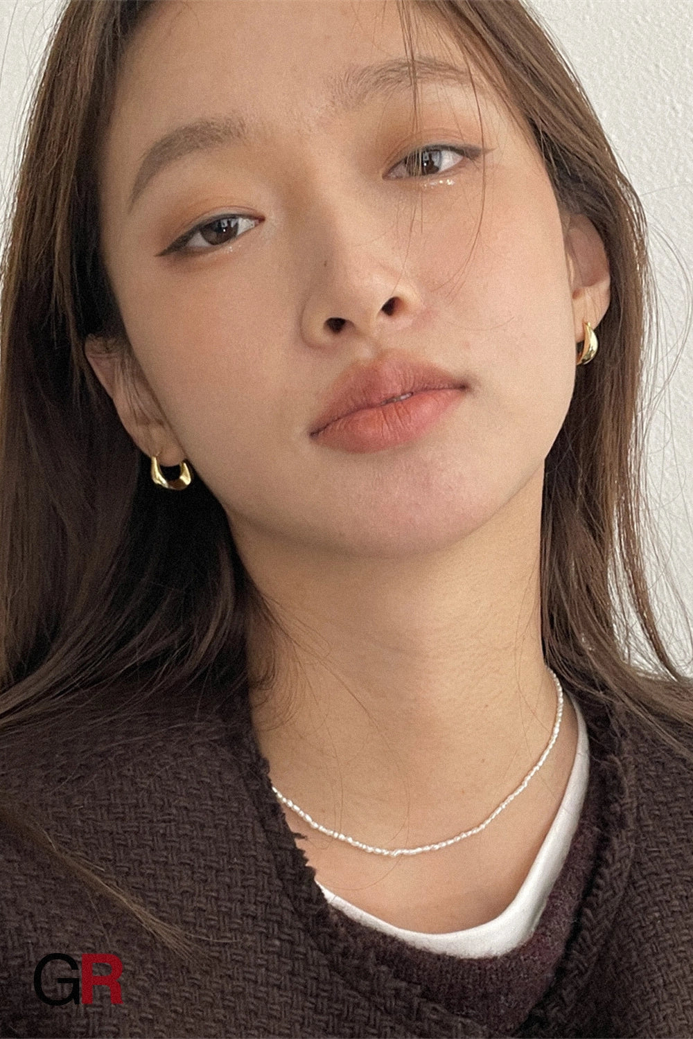 Aurora Sculpted Silver Hoops