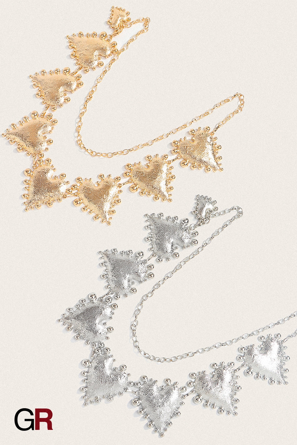 CORAZÓN SILVER HEART CHAIN BELT