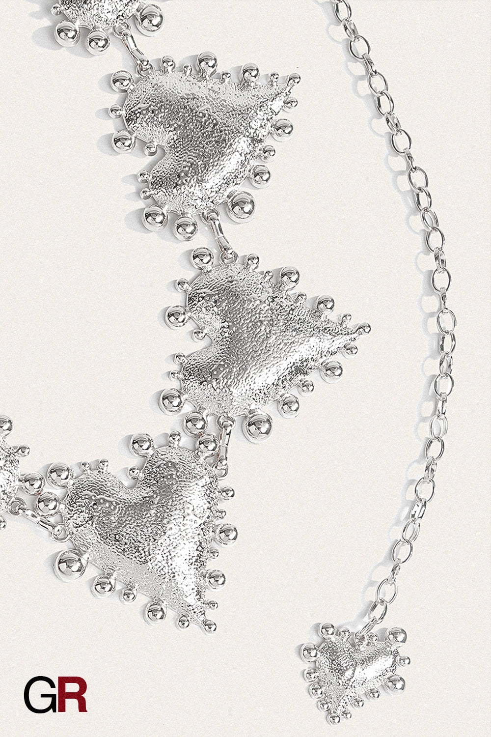 CORAZÓN SILVER HEART CHAIN BELT