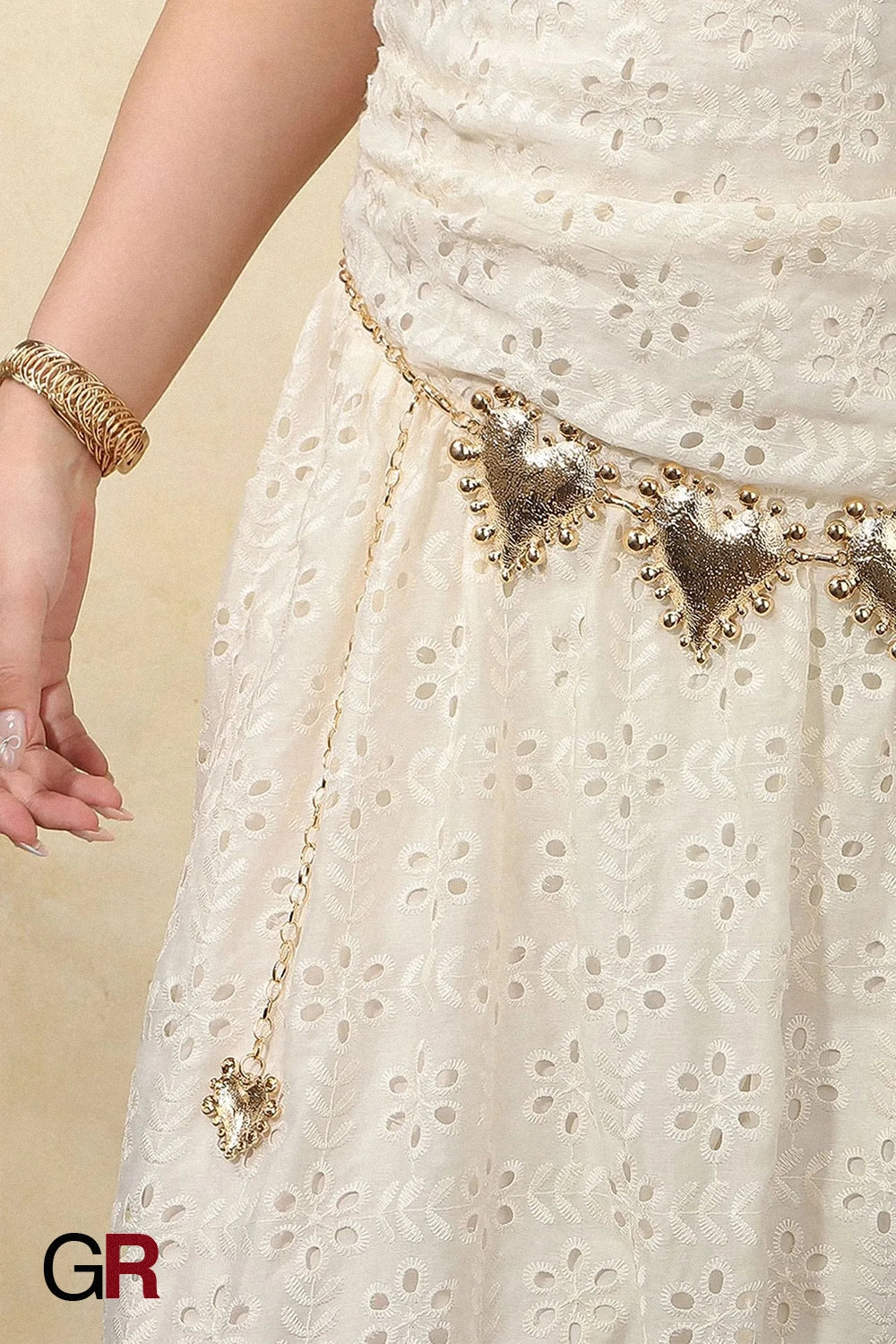 CORAZÓN SILVER HEART CHAIN BELT