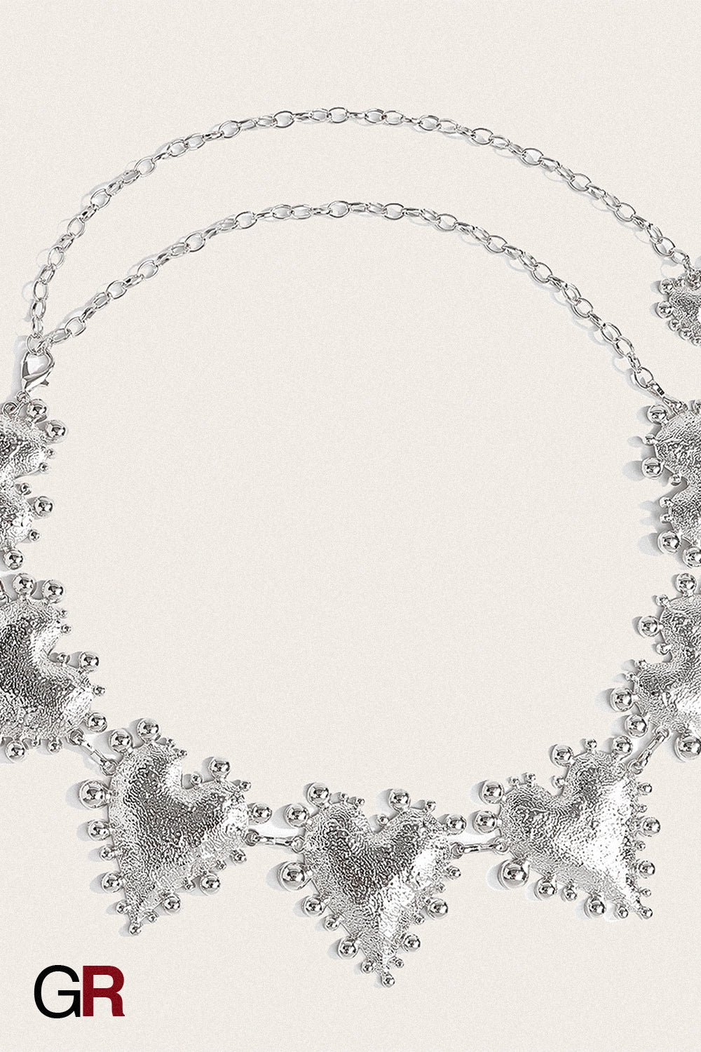 CORAZÓN SILVER HEART CHAIN BELT