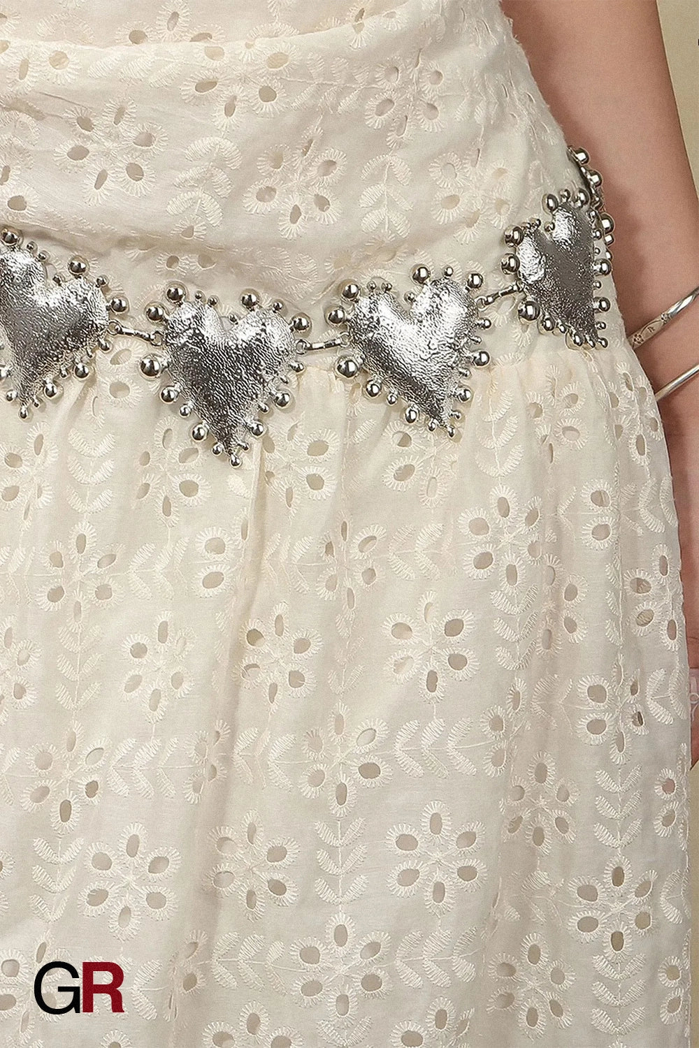 CORAZÓN SILVER HEART CHAIN BELT