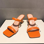 Elegance High-Heel Mules - GlamoROZ