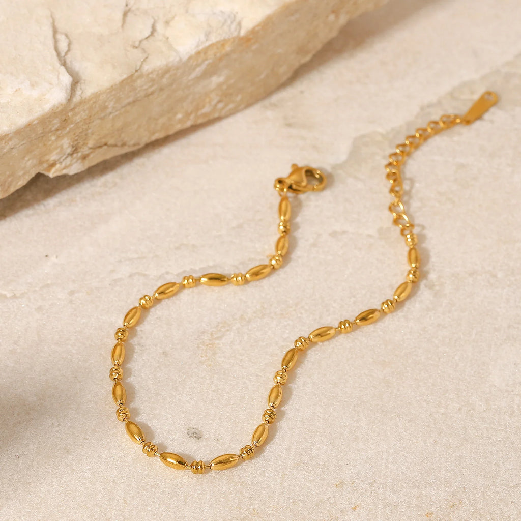 Ladies' Chic Oval Bead Bracelet - GlamoROZ