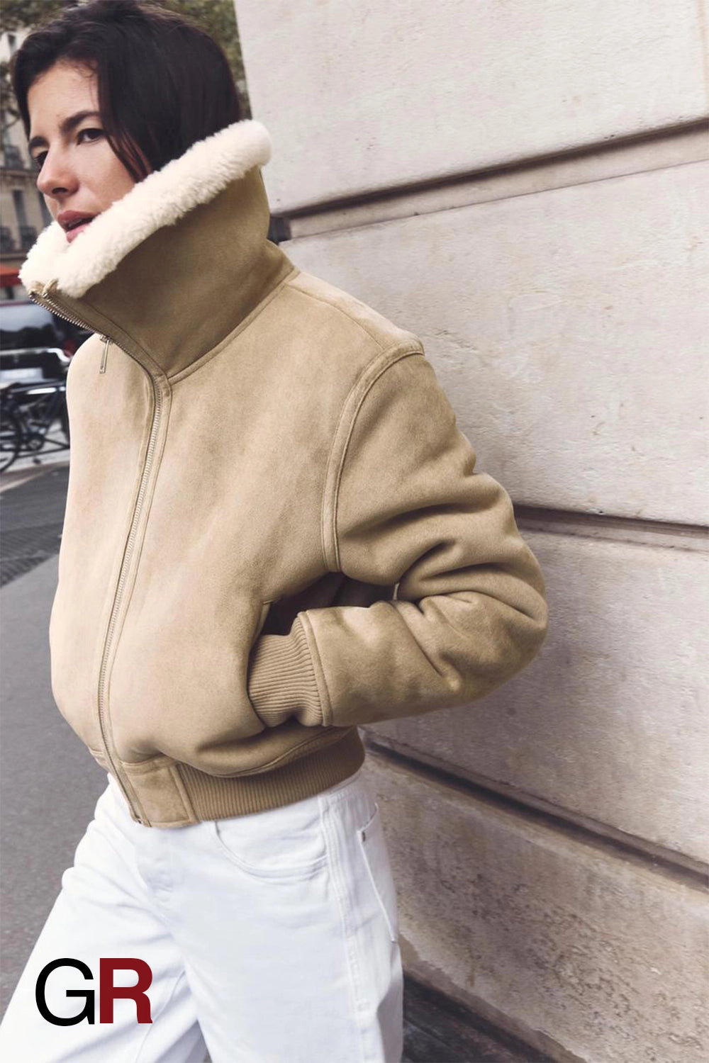 Threaded Hem Wool Jacket - GlamoROZ