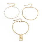 Golden Flower Chain Anklet - GlamoROZ