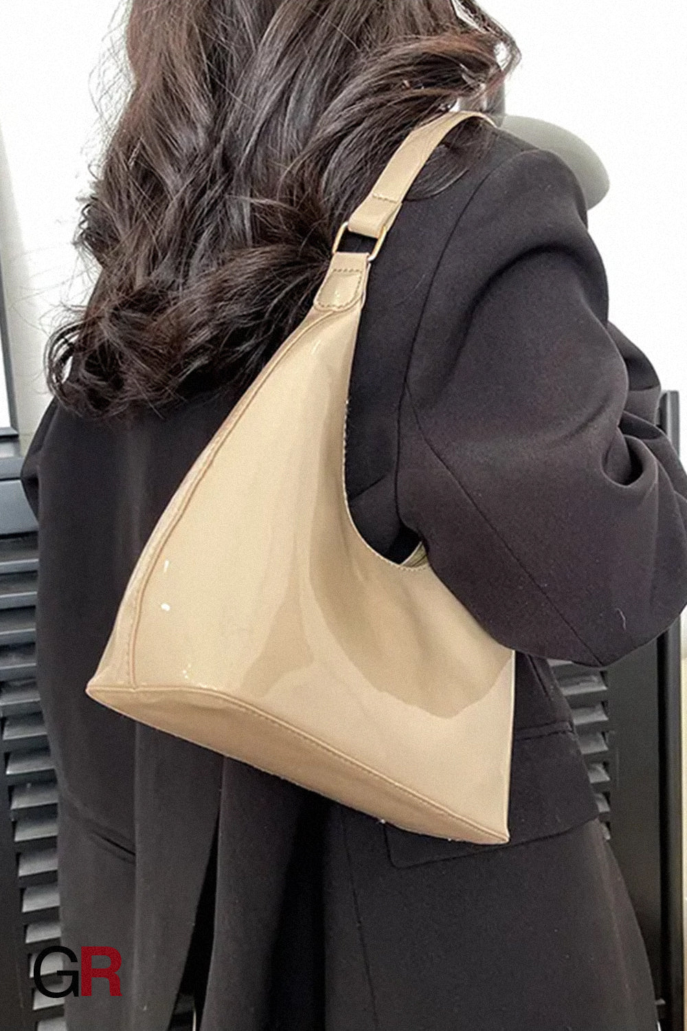 Patent Leather Glossy Women's Shoulder Bag Fashion All-match Handbag