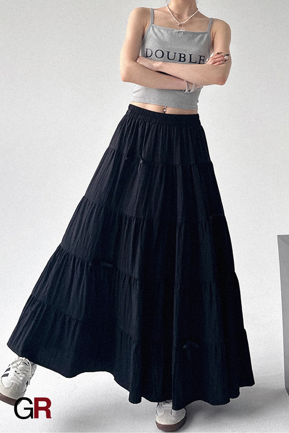 Nocturne Tiered Volume Skirt