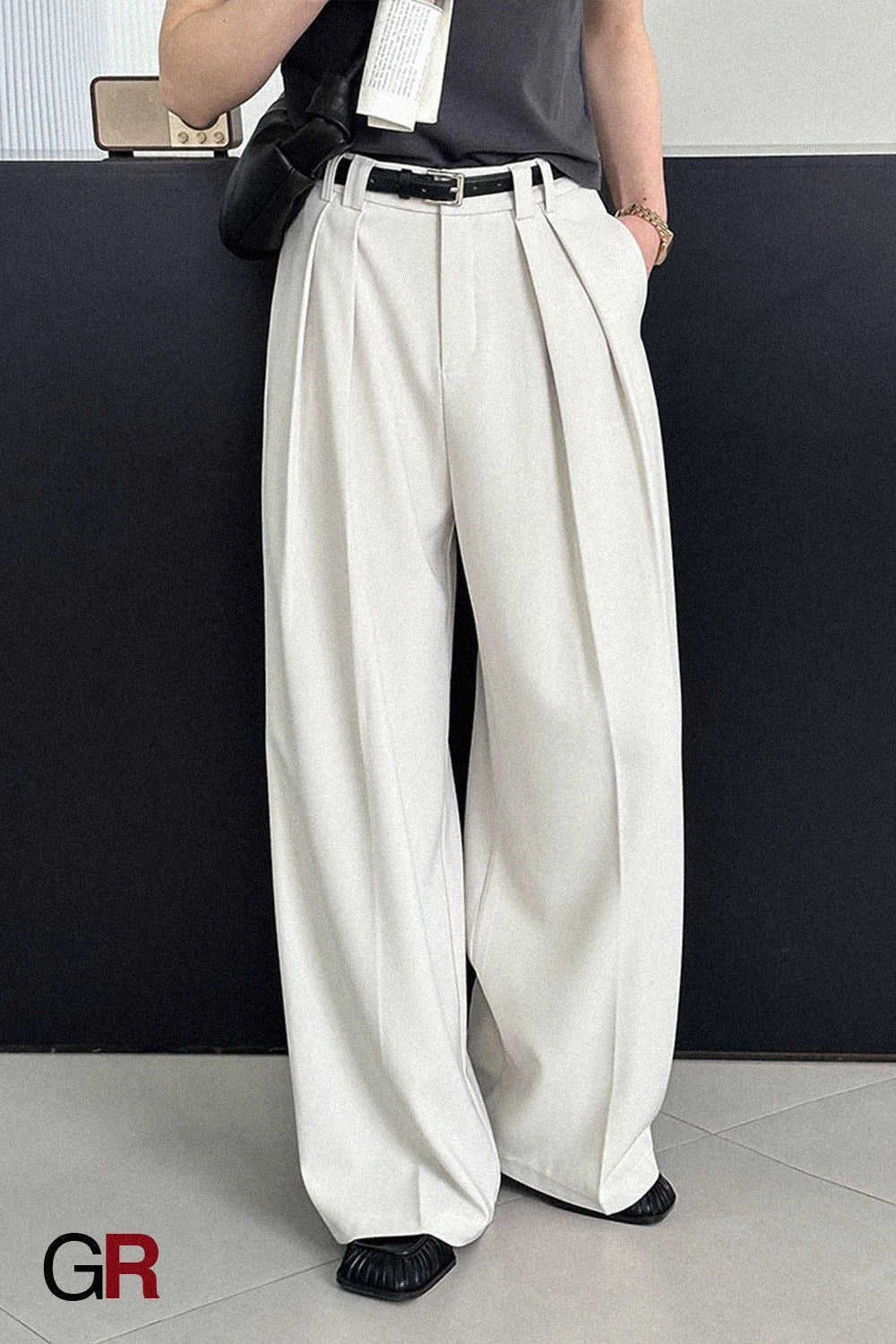 Ivory Atelier Pleated Trouser