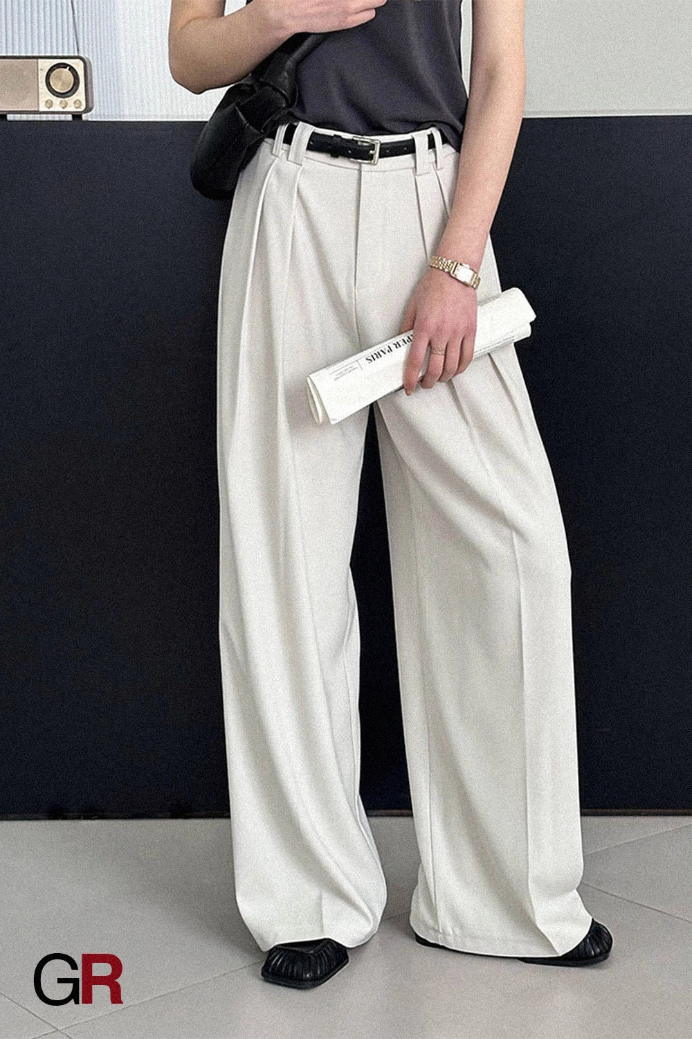 Ivory Atelier Pleated Trouser