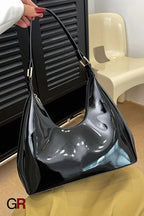 Patent Leather Glossy Women's Shoulder Bag Fashion All-match Handbag