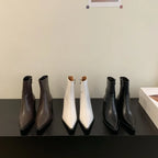 Short Heel High Heels Boots - GlamoROZ