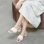 ChicStride Mid-Heel Sandals - GlamoROZ
