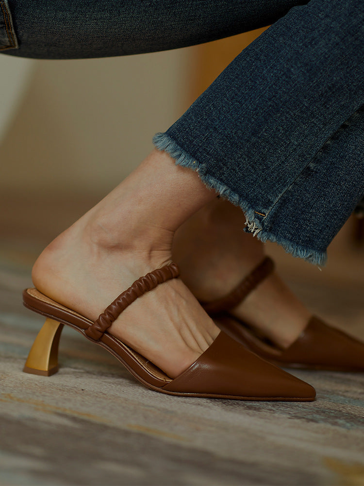 French Retro Toe  Sandals Women Summer With Skirt
