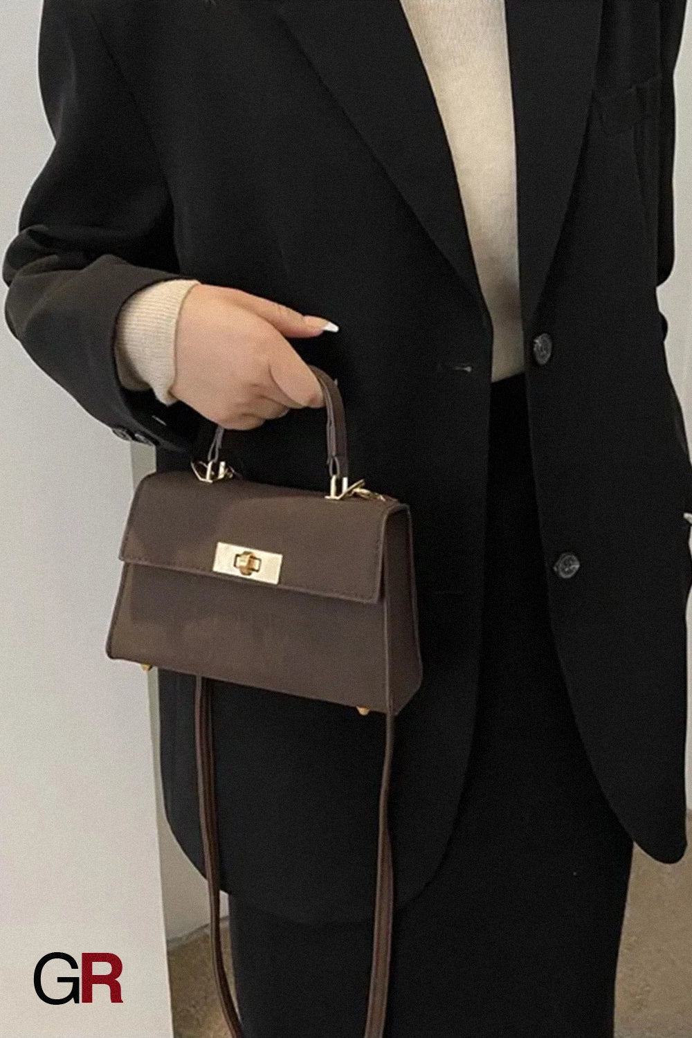 Color Bag Fashionable Simple High-grade Pattern Western Style Portable Crossbody Bag