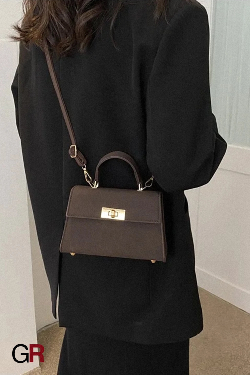 Color Bag Fashionable Simple High-grade Pattern Western Style Portable Crossbody Bag