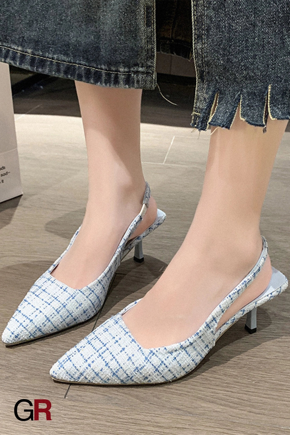 Céleste Tweed Slingbacks