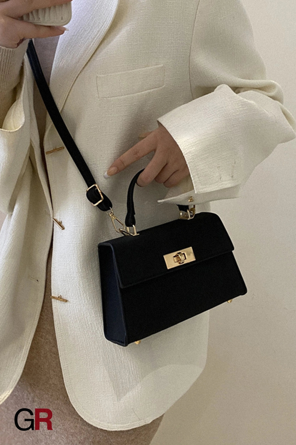 Color Bag Fashionable Simple High-grade Pattern Western Style Portable Crossbody Bag