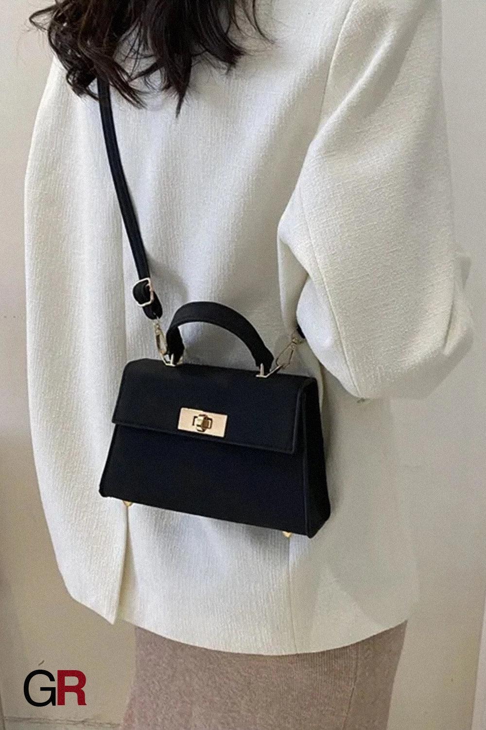 Color Bag Fashionable Simple High-grade Pattern Western Style Portable Crossbody Bag