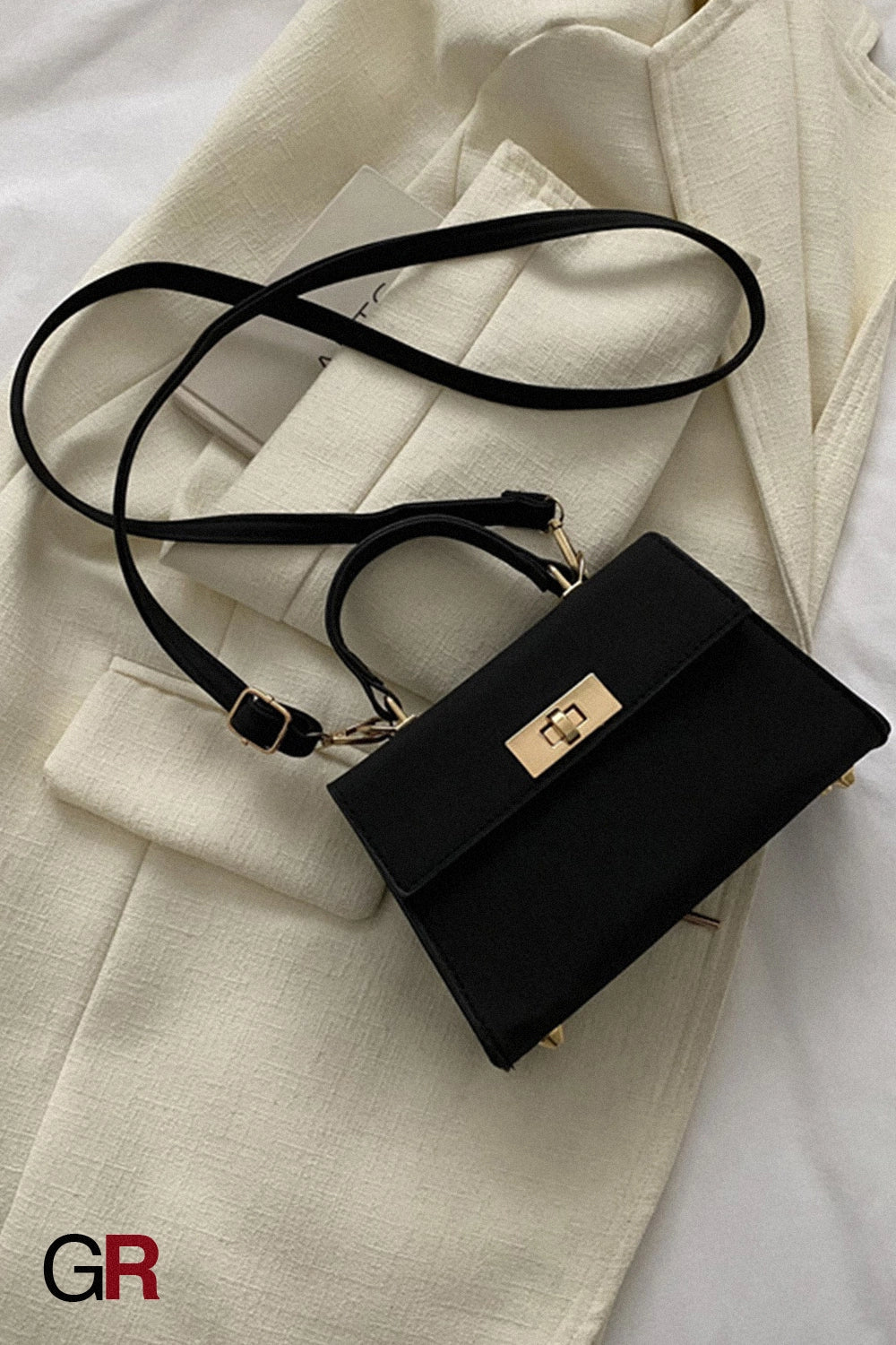 Color Bag Fashionable Simple High-grade Pattern Western Style Portable Crossbody Bag