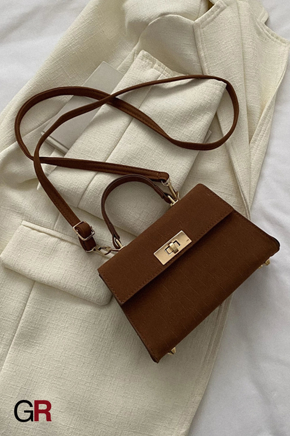Color Bag Fashionable Simple High-grade Pattern Western Style Portable Crossbody Bag