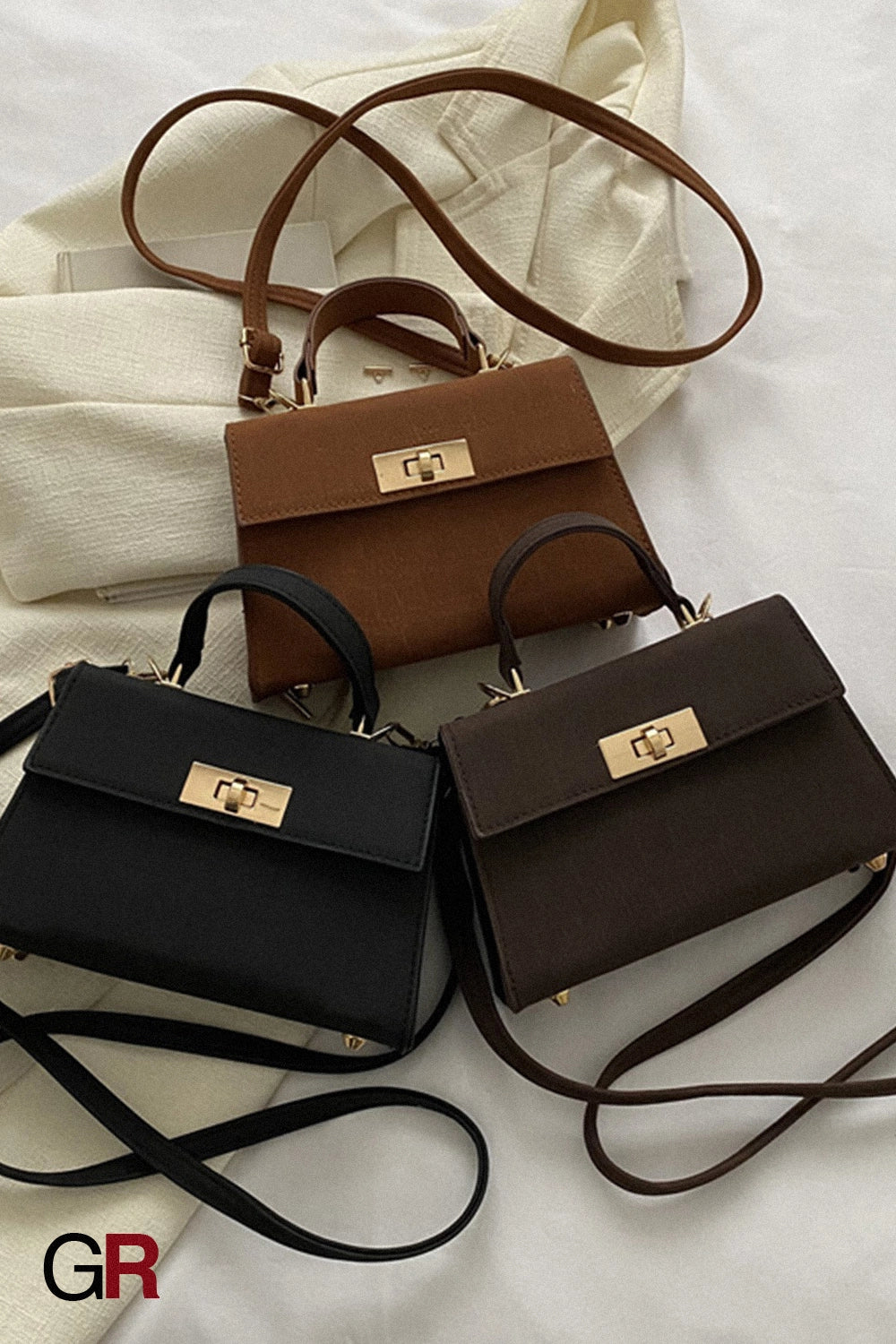 Color Bag Fashionable Simple High-grade Pattern Western Style Portable Crossbody Bag