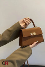 Color Bag Fashionable Simple High-grade Pattern Western Style Portable Crossbody Bag