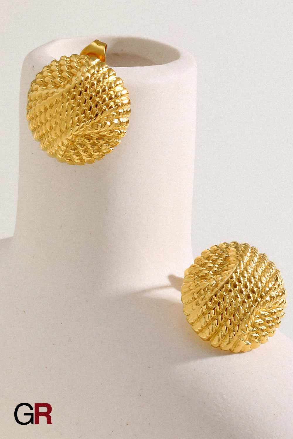 Solane Textured Dome Studs