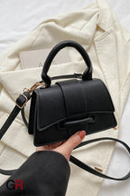 Commuter Western Style Solid Color Shoulder Messenger Bag