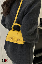 Commuter Western Style Solid Color Shoulder Messenger Bag