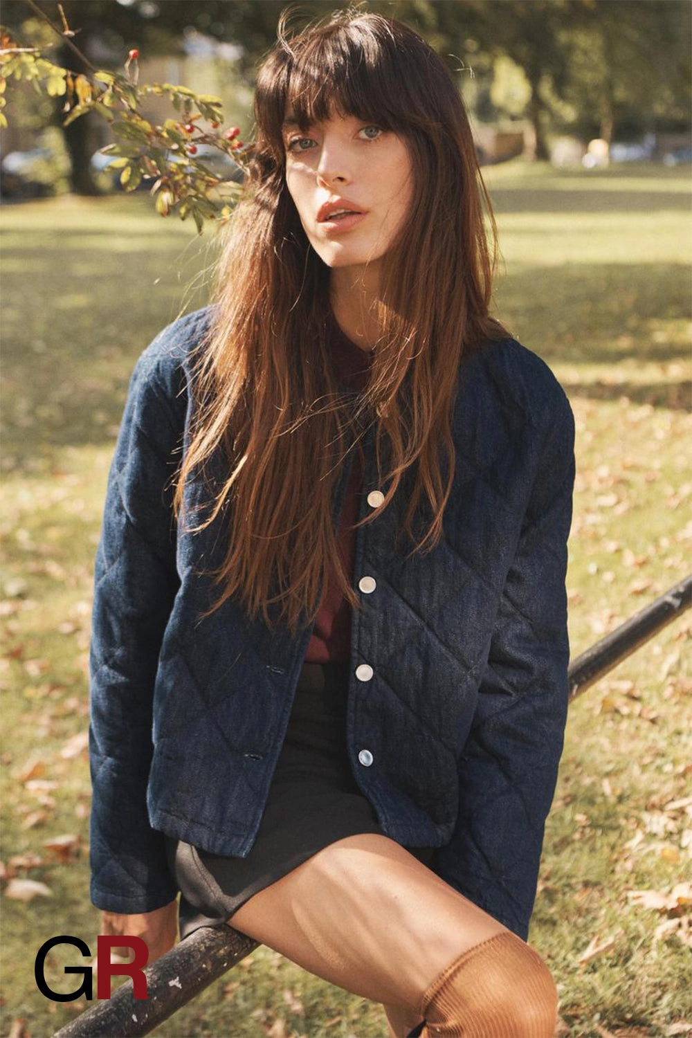 Vintage Wash Denim Cotton Coat - GlamoROZ