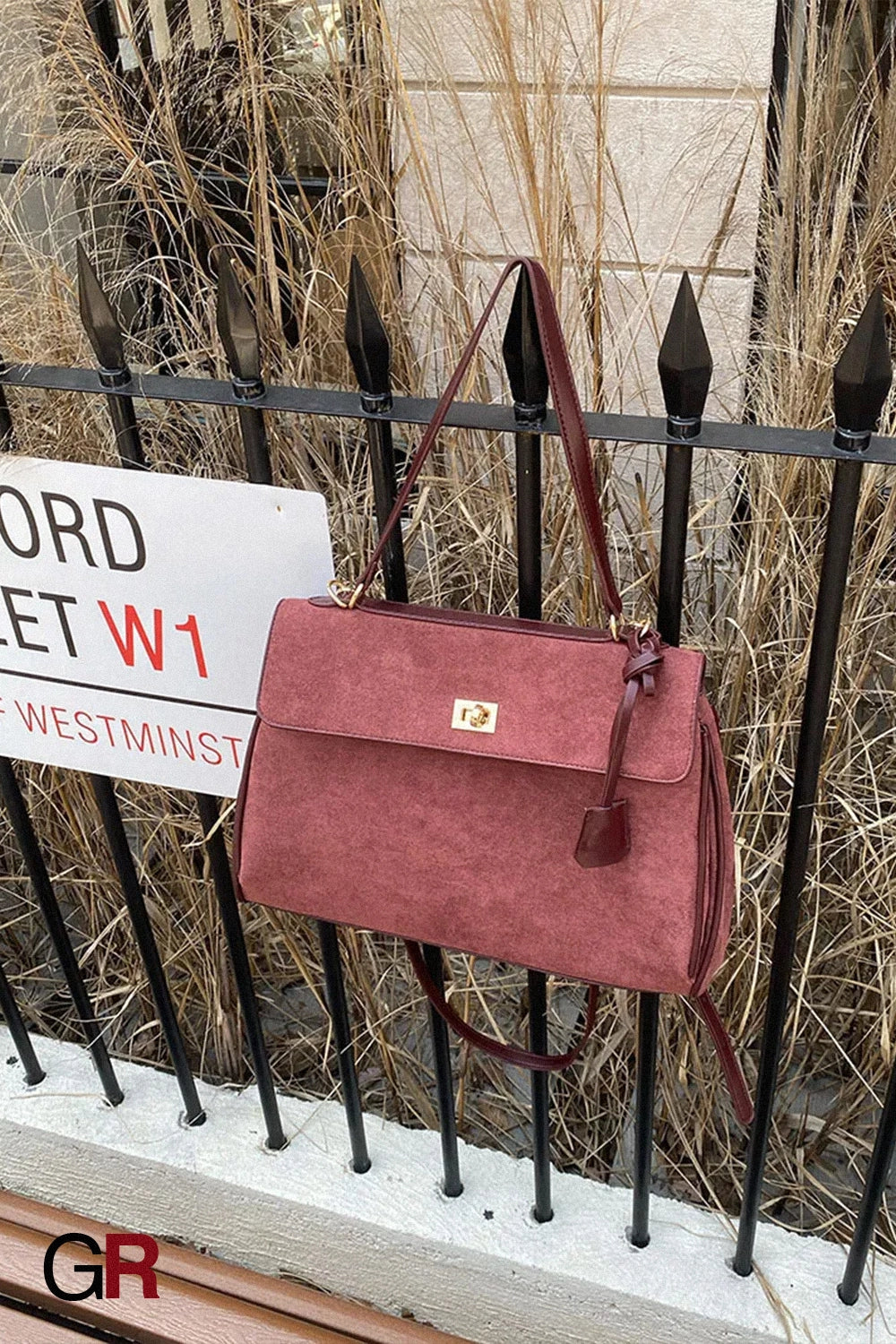 Commuter's All-matching Shoulder Messenger Bag Suede Portable