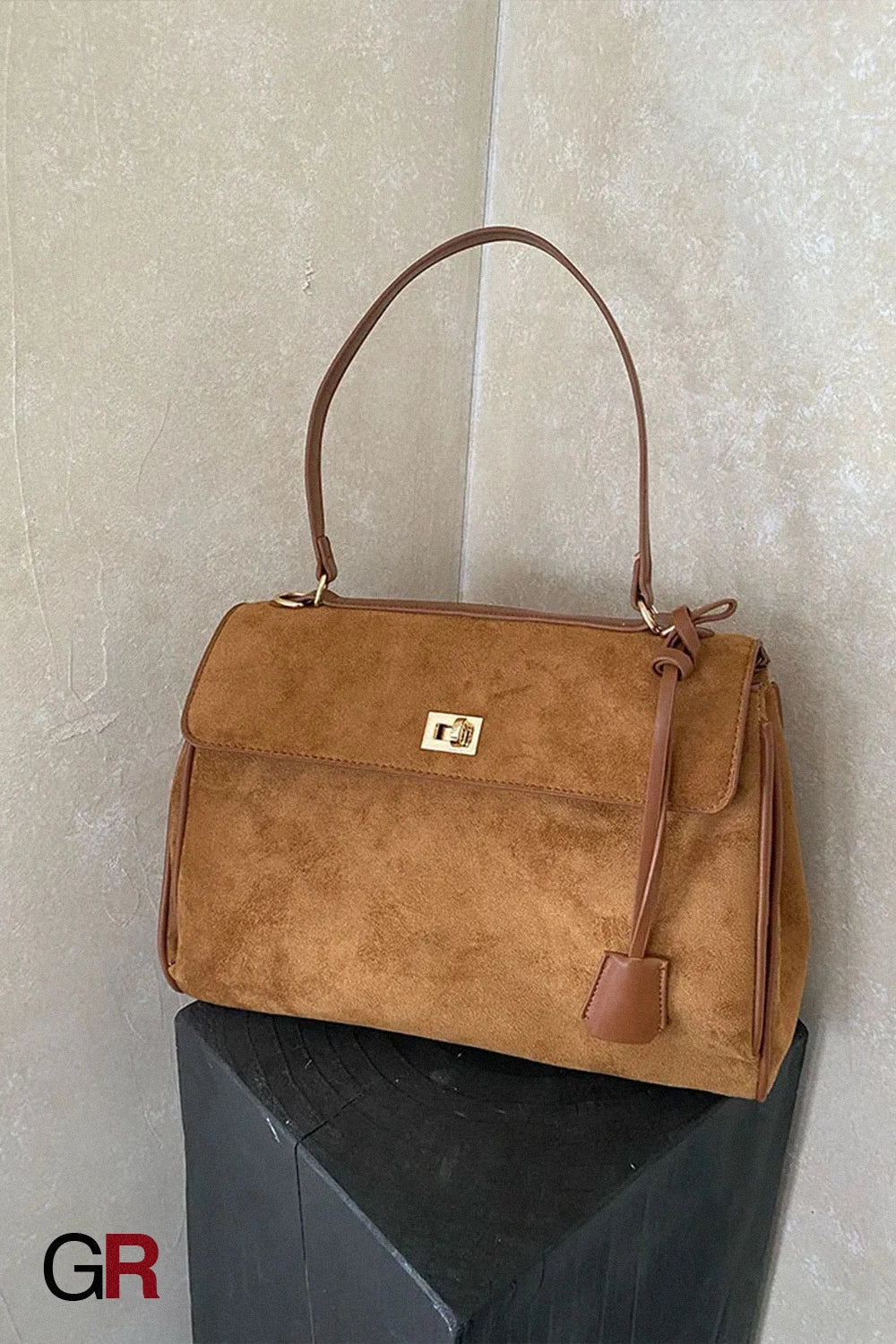 Commuter's All-matching Shoulder Messenger Bag Suede Portable