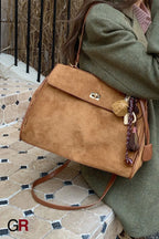 Commuter's All-matching Shoulder Messenger Bag Suede Portable