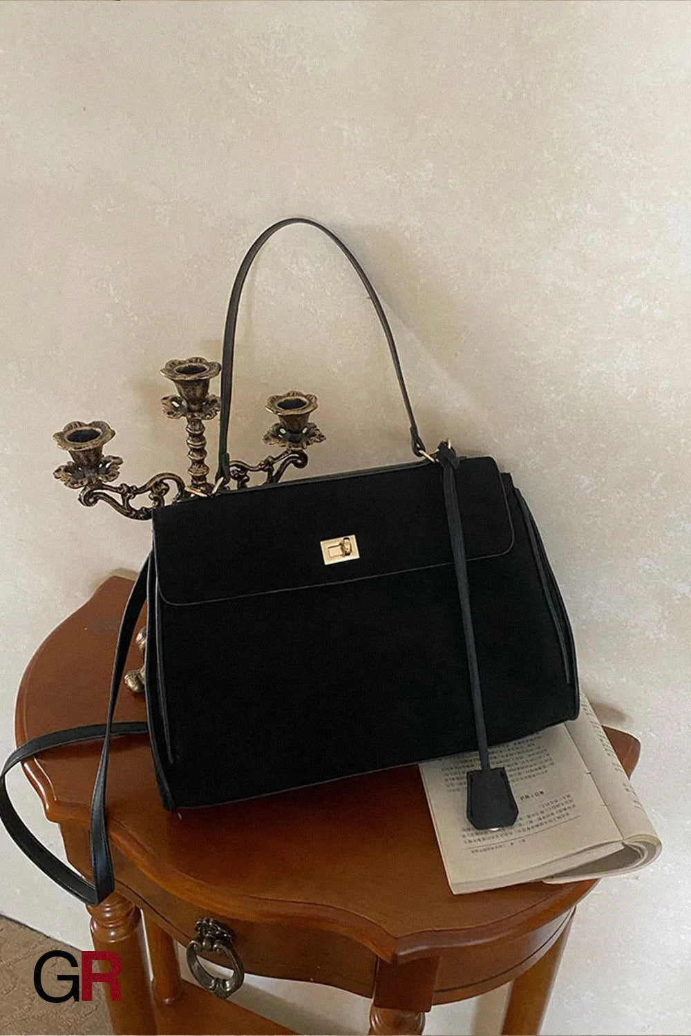 Commuter's All-matching Shoulder Messenger Bag Suede Portable