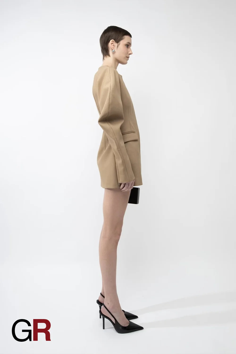 Regal Leg of Mutton Sleeve Blazer - GlamoROZ