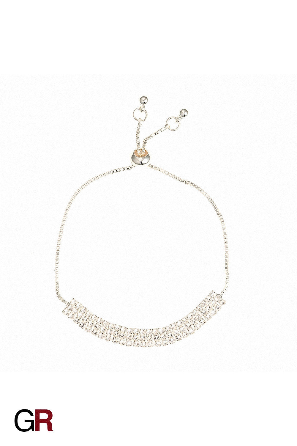 “GlamoROZ Lumiere Pavé Luminous Crystal Link Bracelet Jewelry macro shot of pavé crystal shine”