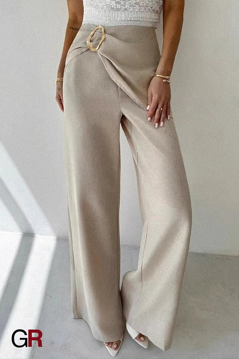 Sculptura Drape-Buckle Trousers