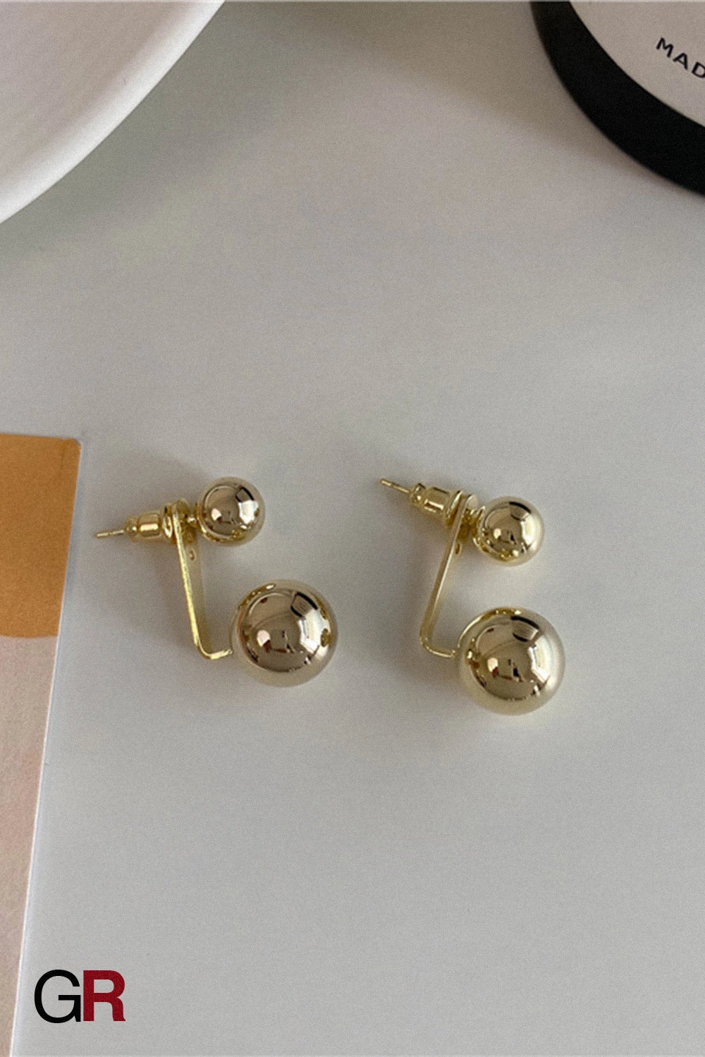 Céleste Dual Sphere Earrings