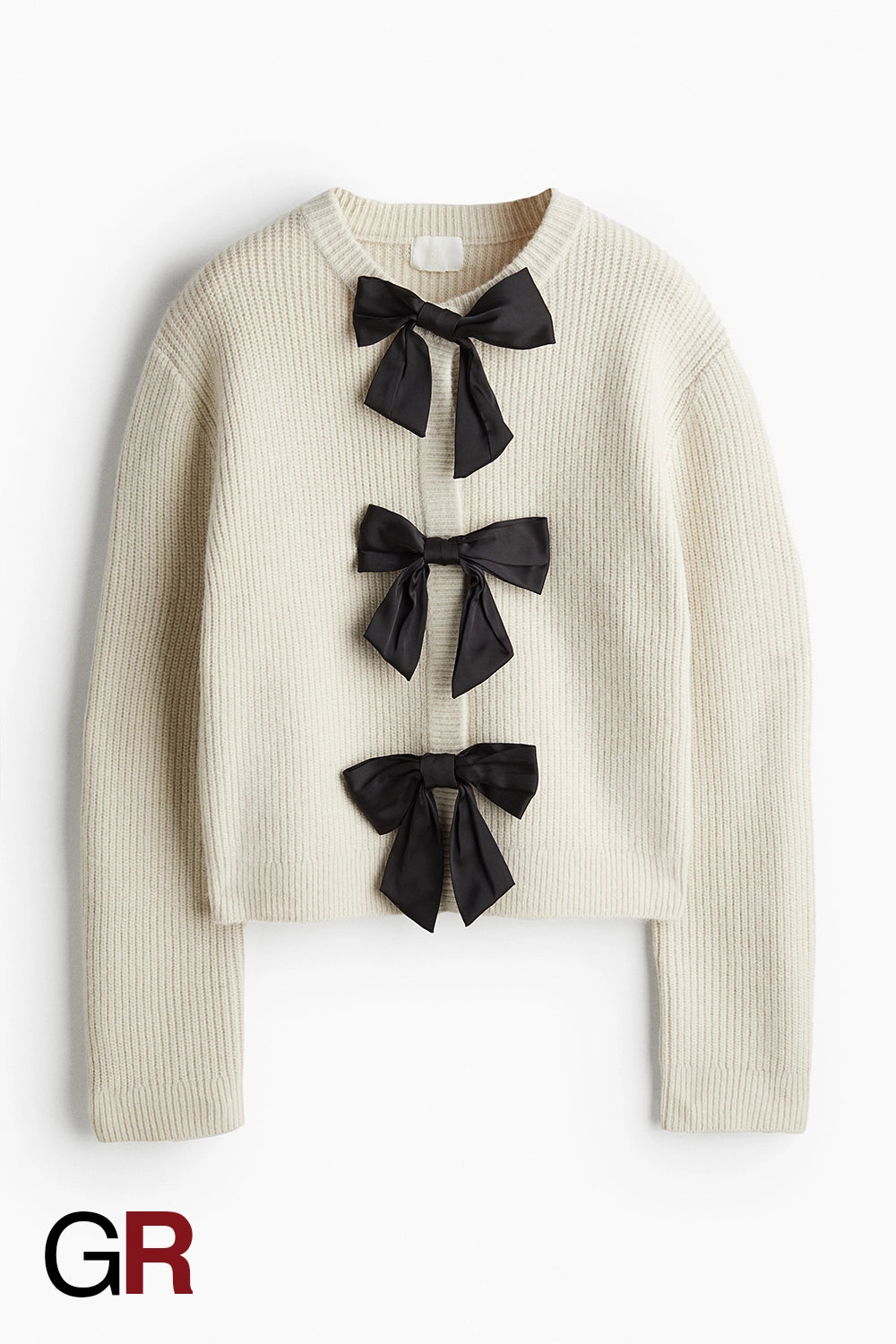 Sleek Elegance Slim-Fit Round Neck Cardigan - GlamoROZ