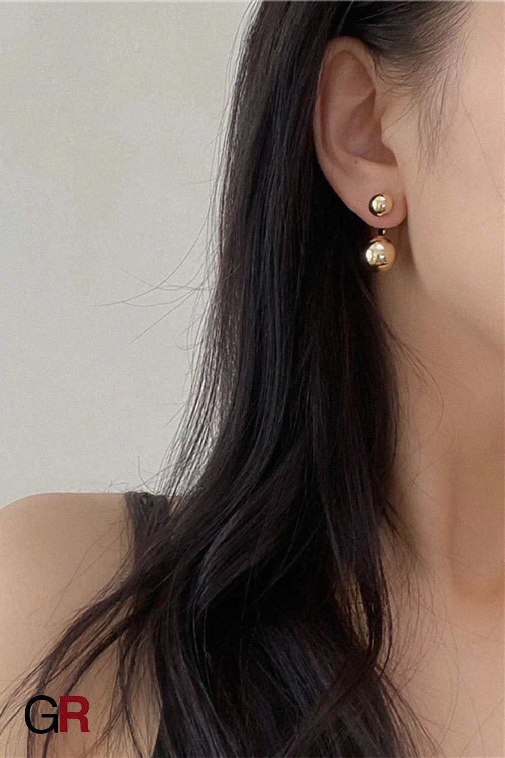 Céleste Dual Sphere Earrings
