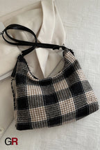 Plaid Large Capacity Commute Leisure Simple Backpack