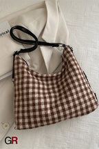 Plaid Large Capacity Commute Leisure Simple Backpack