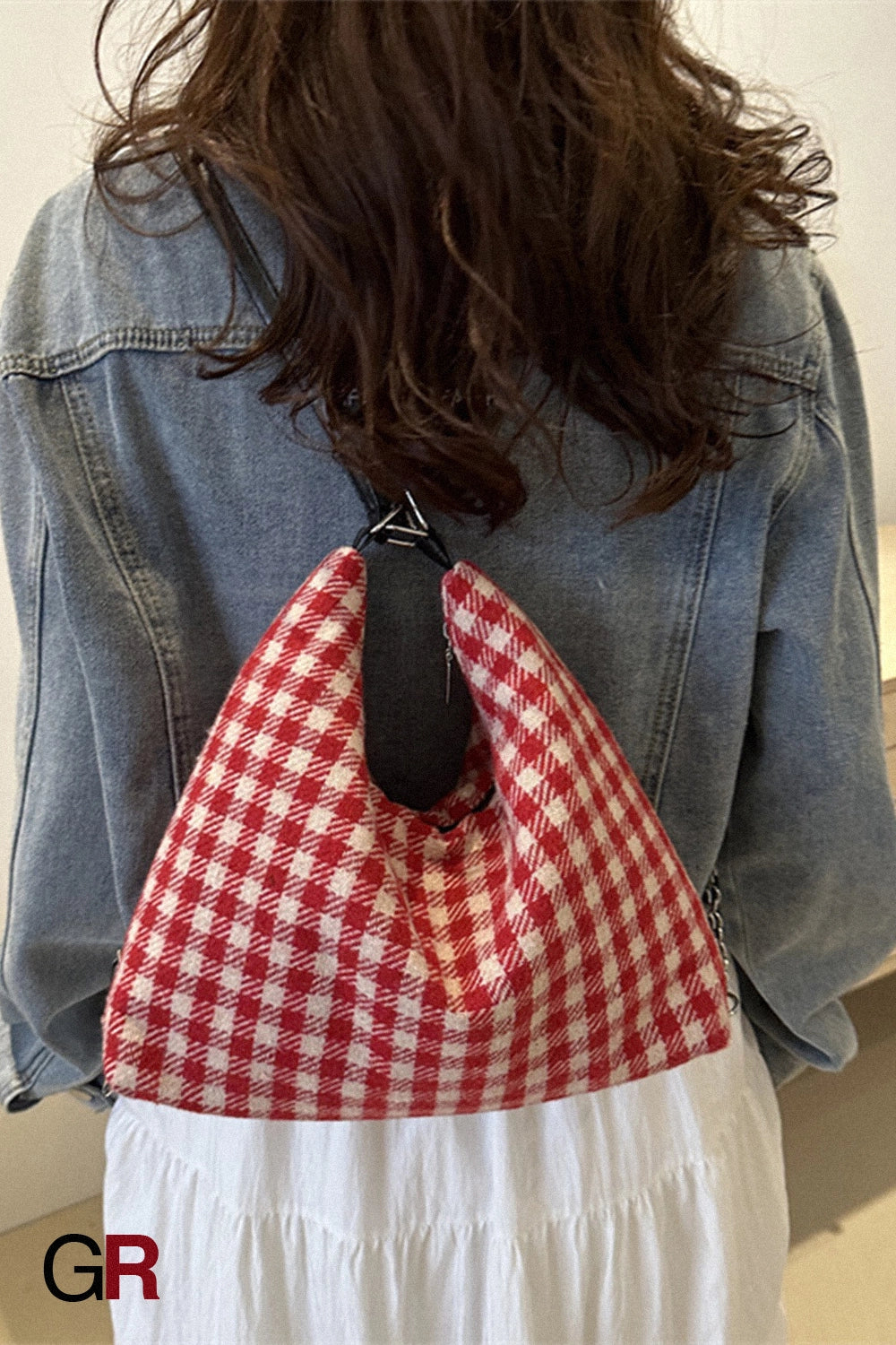 Plaid Large Capacity Commute Leisure Simple Backpack