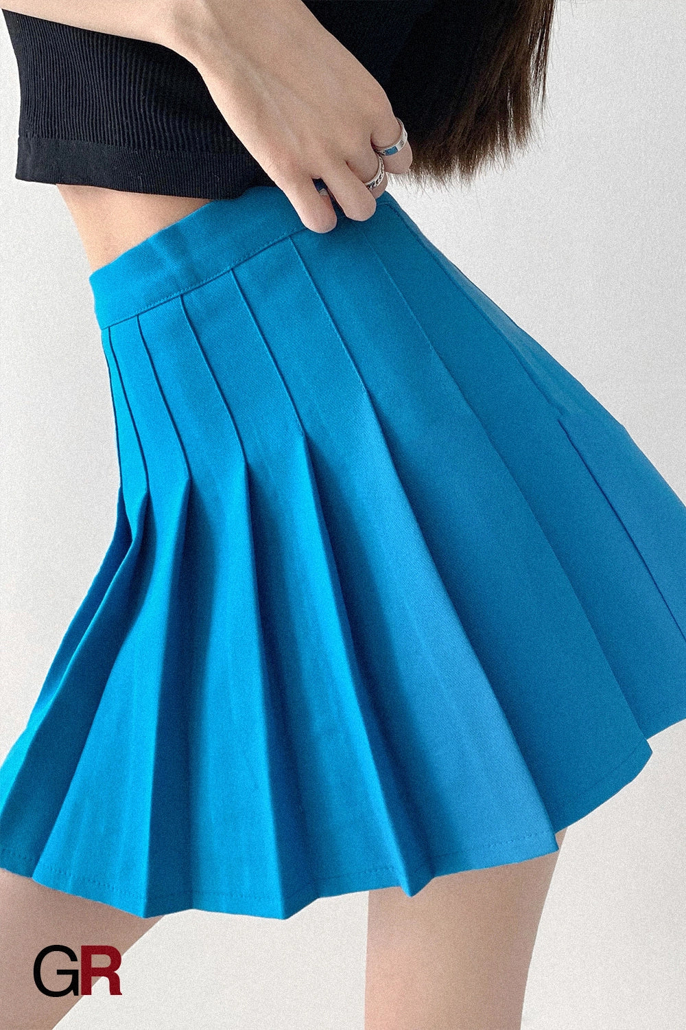 Étoile Blanche Pleated Mini Skirt