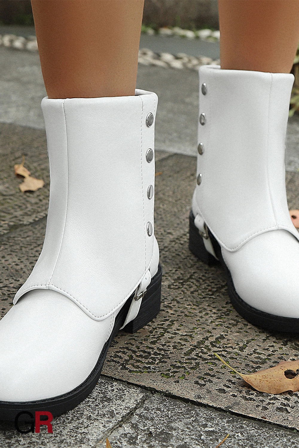 Léonie Stud Ankle Boots