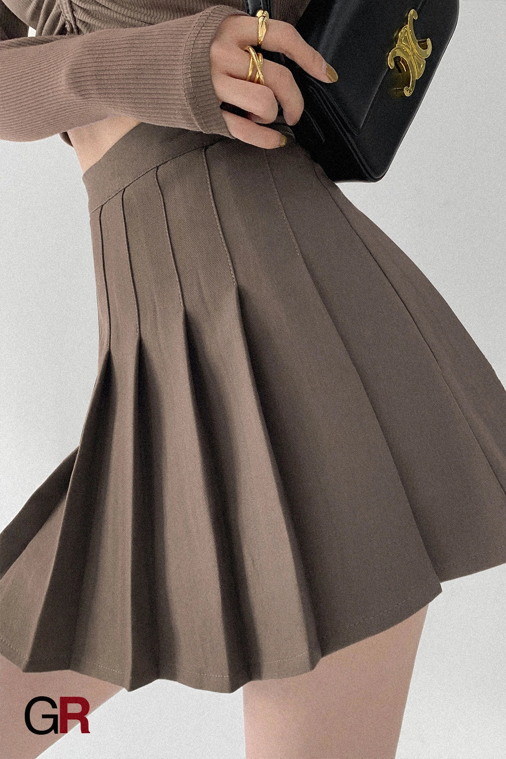 Étoile Blanche Pleated Mini Skirt